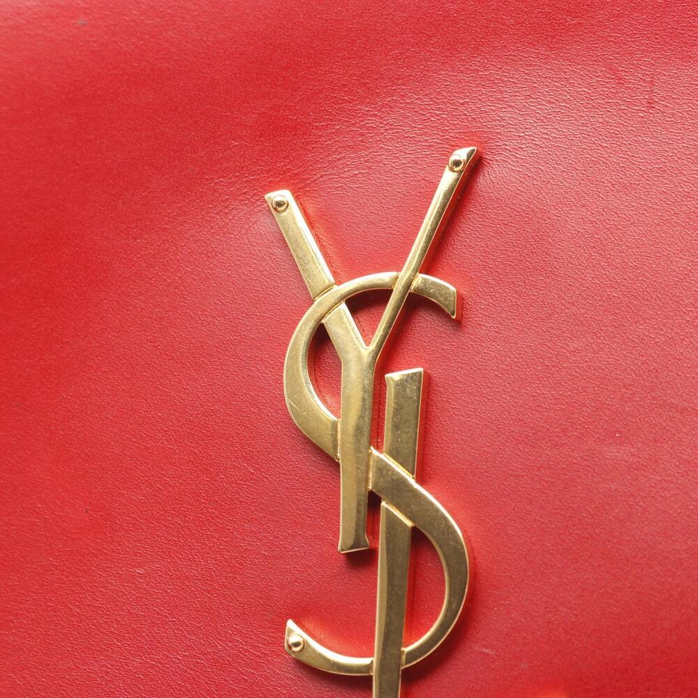 Saint Laurent Paris Kate Monogram Shoulder Bag Leather Red - Picture 7 of 8